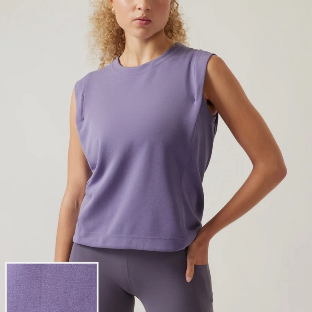 Athleta Seasoft Tank Sweatshirt